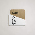 Modern WC Kapı İsimliği