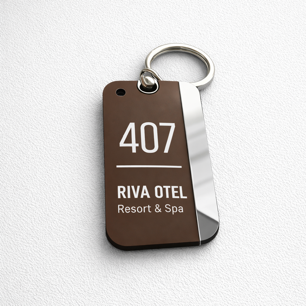 Brown Otel Oda Anahtarlığı